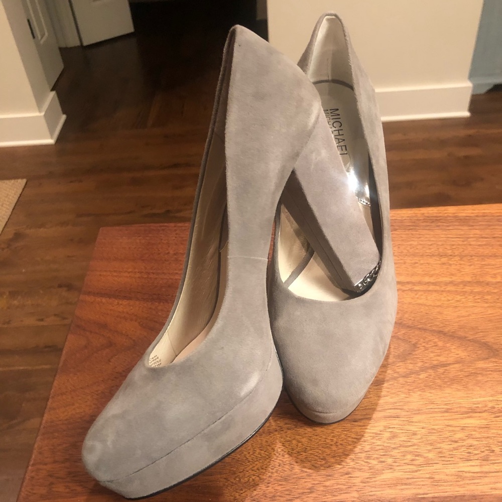 Michael Kors Suede Platform Pumps